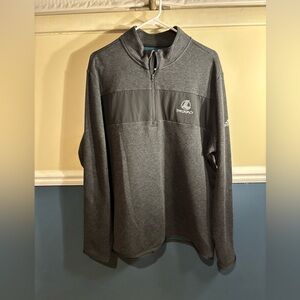 Men’s Adidas ‘The Legacy’ Gray 1/4 Zip-Up Pullover, Size Large